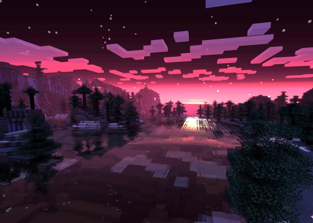 Картина GeekLand Minecraft пейзаж (MC.09.118)