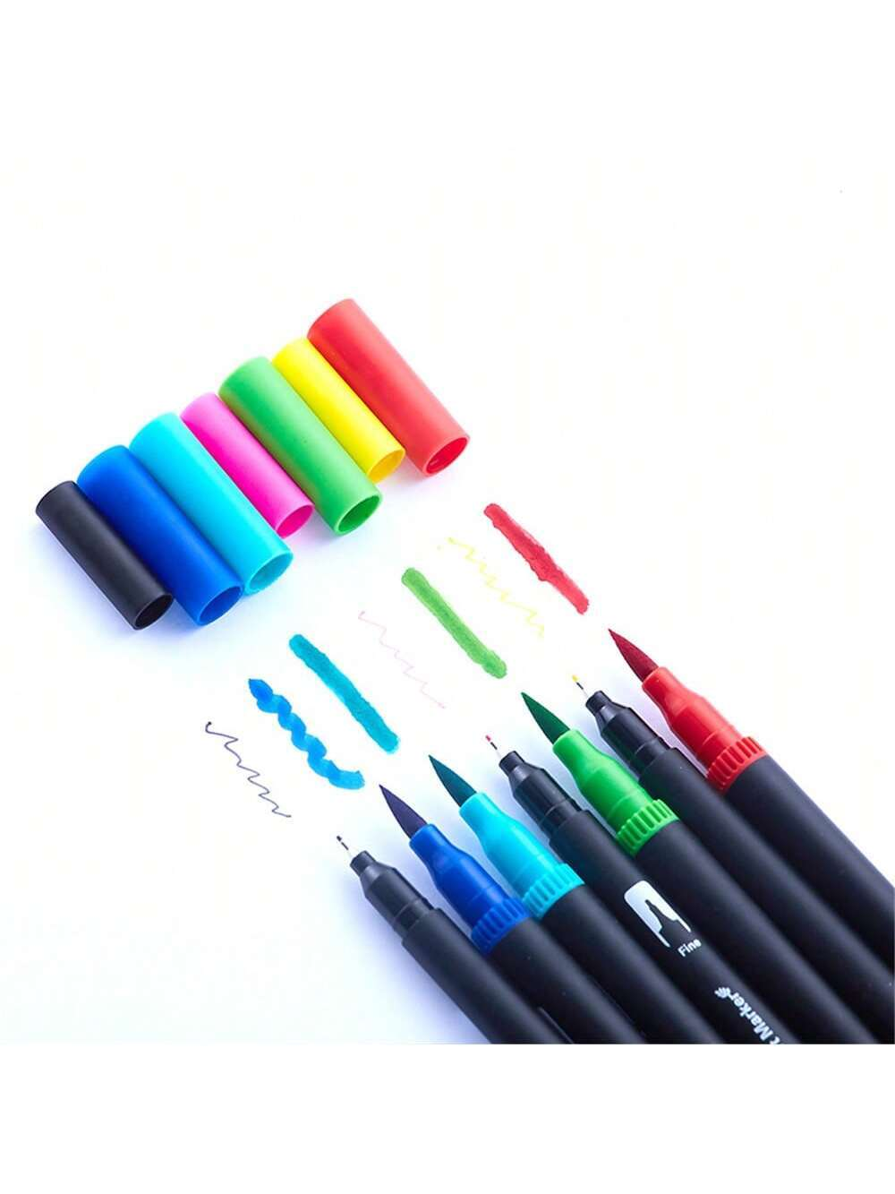 Набор двусторонних акварельных маркеров на водной основе с чехлом 60 шт. (784780601) - фото 5 Набор двусторонних акварельных маркеров на водной основе с чехлом 60 шт. (784780601) - фото 5