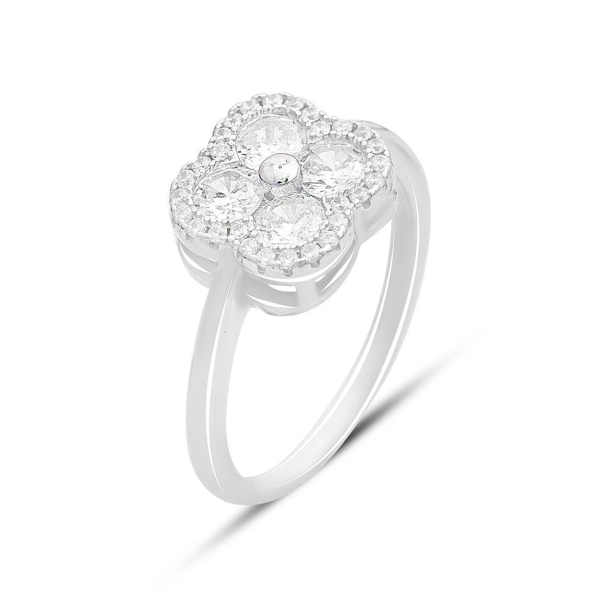 Кольцо серебряное Tiva с фианитами 2,73 г р. 18 (2159940)