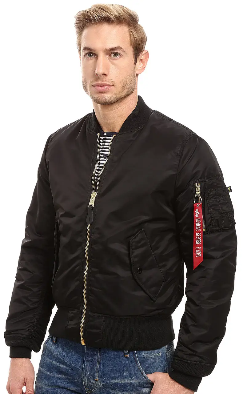 Бомбер Alpha Industries MA-1 Slim Fit Flight Jacket S Black (MJM44530C1BS)