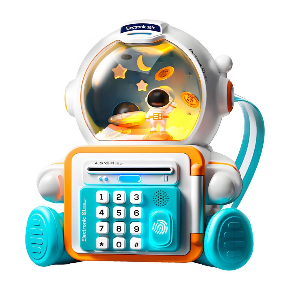 Копилка-копилка детская электронная Heracles Астронавт с автозагрузкой купюр/пин-кодом/отпечатком пальца/музыкой (1162) Копилка-копилка детская электронная Heracles Астронавт с автозагрузкой купюр/пин-кодом/отпечатком пальца/музыкой (1162)