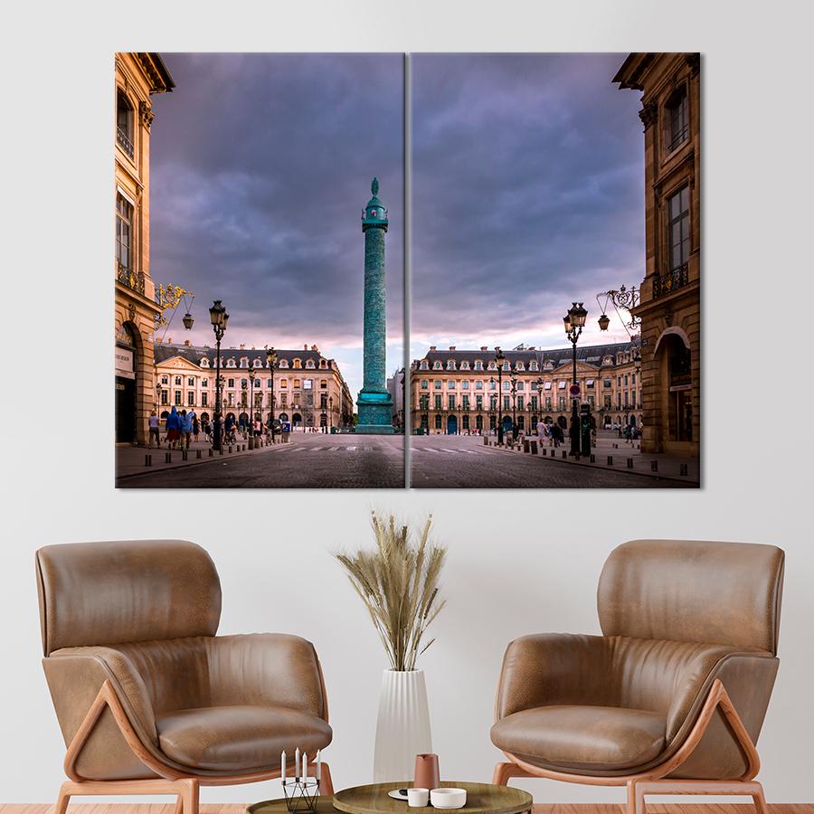 Настенний декор Вандомская колонна на площади Парижа 111x81 см (A729-2)