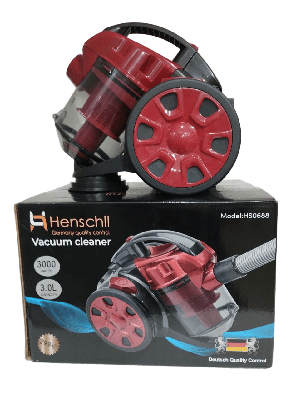 Пилосос безмішковий контейнерний Henschll HS0688 3000W 3 л (HS0688)