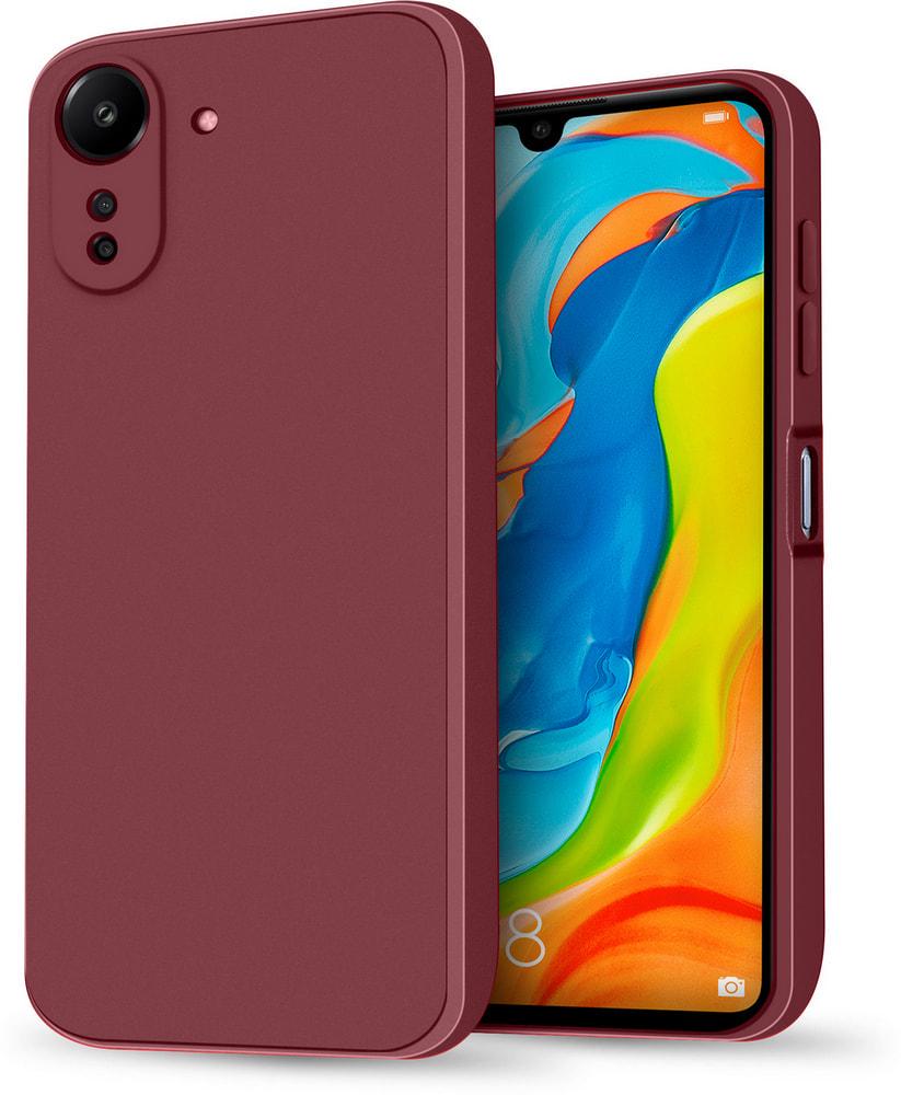 Силиконовый чехол HardCorner Xiaomi Redmi 13C (с микрофиброй) Wine (34841-42)