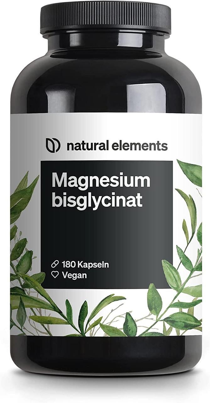 Витамины для сердечно-сосудистой системы Natural Elements Бисглицинат магния 100 мг 180 капс. (50093NEMagne180K)