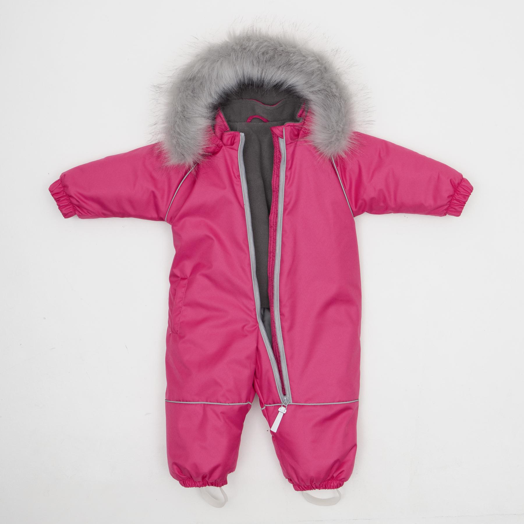Дитячий зимовий комбінезон з капюшоном DoRechi Аполло з хутром 92-98 см Рожевий (21512) - фото 3 Дитячий зимовий комбінезон з капюшоном DoRechi Аполло з хутром 92-98 см Рожевий (21512) - фото 3