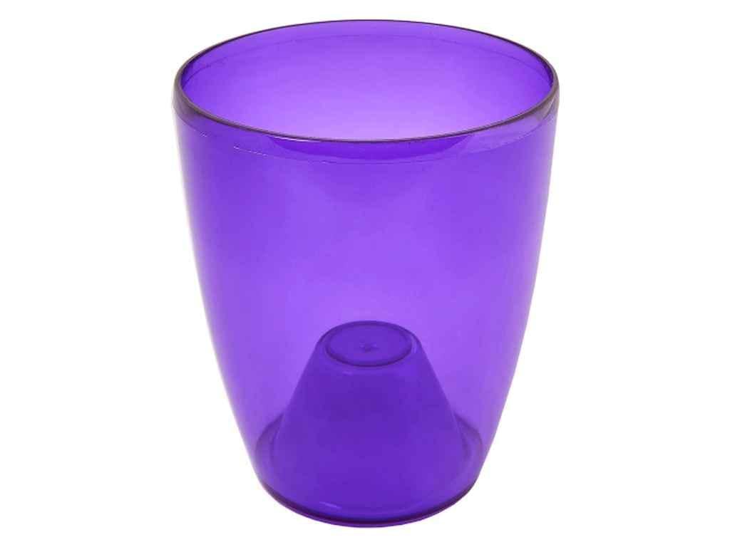 Горшок для цветов Алеана 1 л Орхидея 12х14 см Фиолетовый/Прозрачный (861658) - фото 1 Горшок для цветов Алеана 1 л Орхидея 12х14 см Фиолетовый/Прозрачный (861658) - фото 1