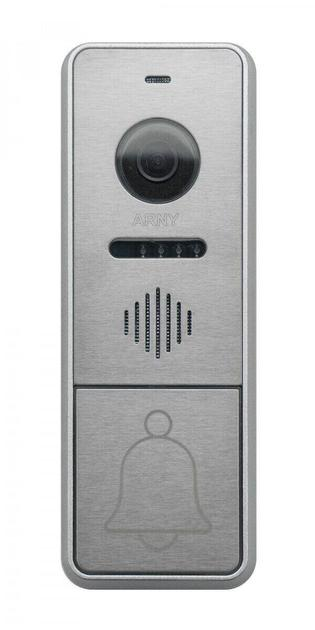 Відеопанель ARNY AVP-NG430 2Mpx з БКЗ і кронштейном 20° Silver (246592)