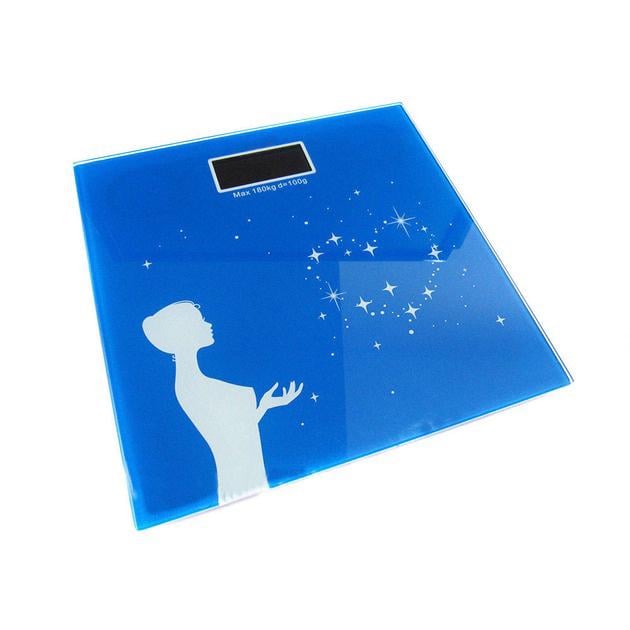 Весы напольные ACS CK MS 1604 с датчиком температуры до 180 кг Blue (3272-10)