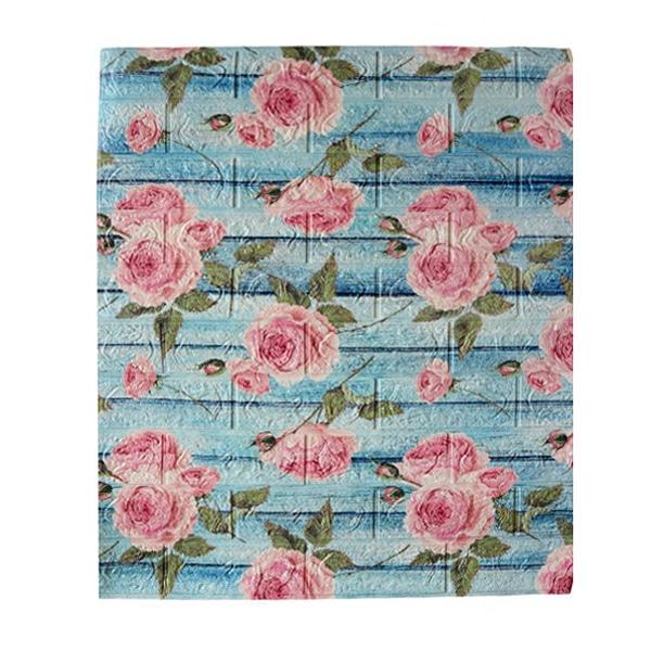 3D-панель декоративна самоклеюча Троянди 700x700x4 мм Рожевий (BPN4-077) - фото 1 3D-панель декоративна самоклеюча Троянди 700x700x4 мм Рожевий (BPN4-077) - фото 1