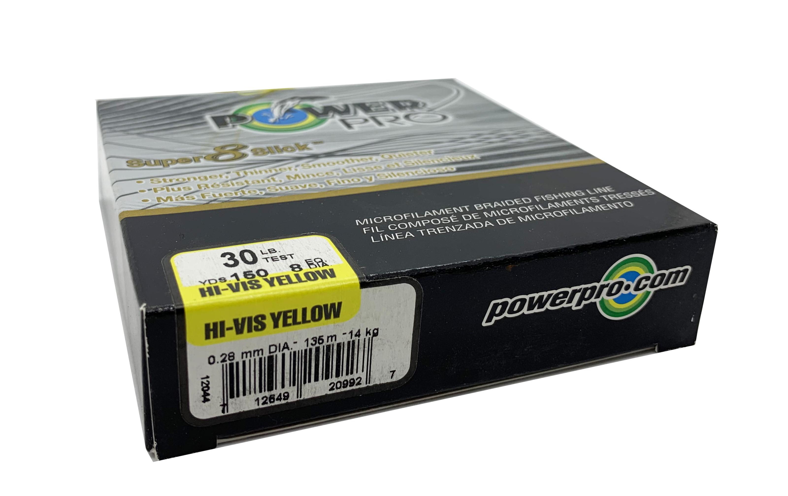 Шнур PowerPro Super 8 Slick 30 lb 135 м 0,28 мм Yellow (6873) - фото 2