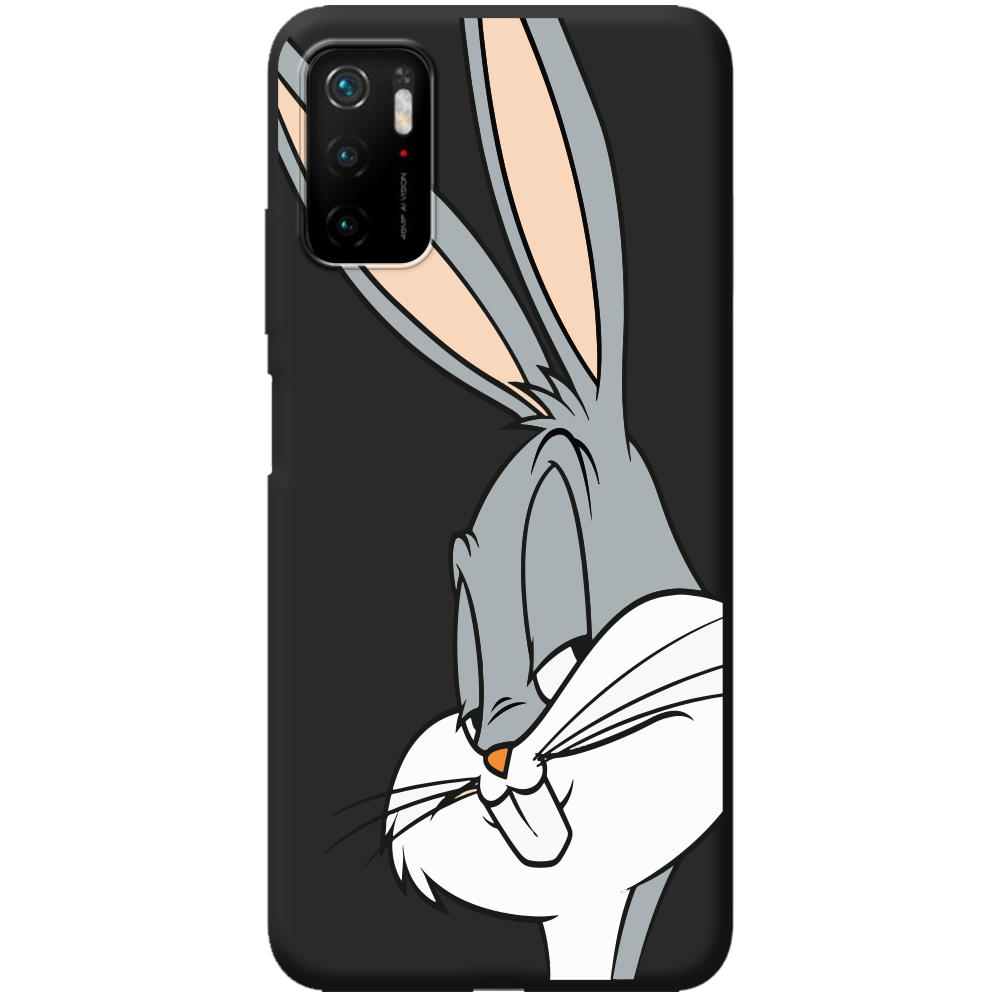Чехол Boxface Xiaomi Redmi Note 10 5G Lucky Rabbit Черный силикон (42639-bk81-44179)