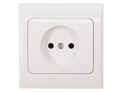 Розетка Luxel Fairi 4001 1-я б/з Белый (00000038399)