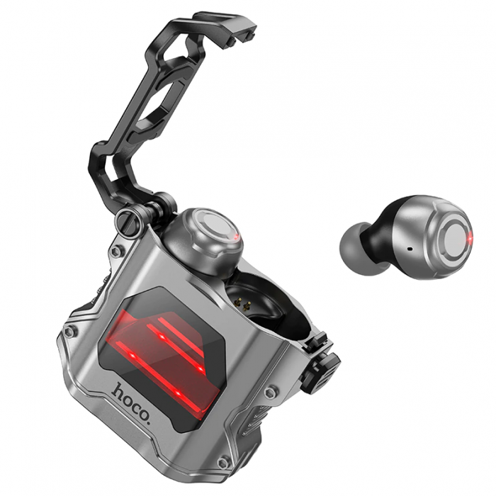 Навушники бездротові Hoco EW33 TWS із зарядним кейсом Сірий