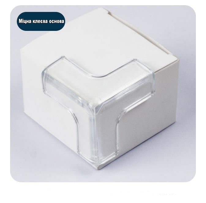 Накладка силиконовая на углы мебели для детской безопасности 10 шт. (29295) - фото 4