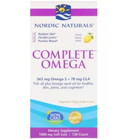 Омега 3-6-9 Nordic Naturals Complete Omega 1000 мг 120 Softgels Lemon (NOR02770)