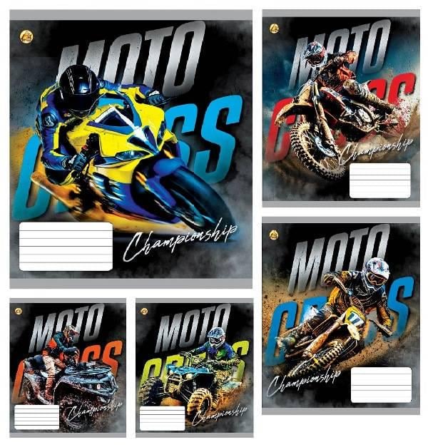 Зошити учнівські Тетрада ТЕ41403 Мотокрос КВ3 36 арк. 20 шт. в уп. (MTT-183966) Зошити учнівські Тетрада ТЕ41403 Мотокрос КВ3 36 арк. 20 шт. в уп. (MTT-183966)