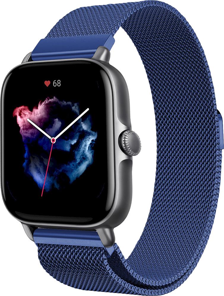 Ремешок Миланская Петля Milano для Amazfit GTS 3 Blue (25321-28)