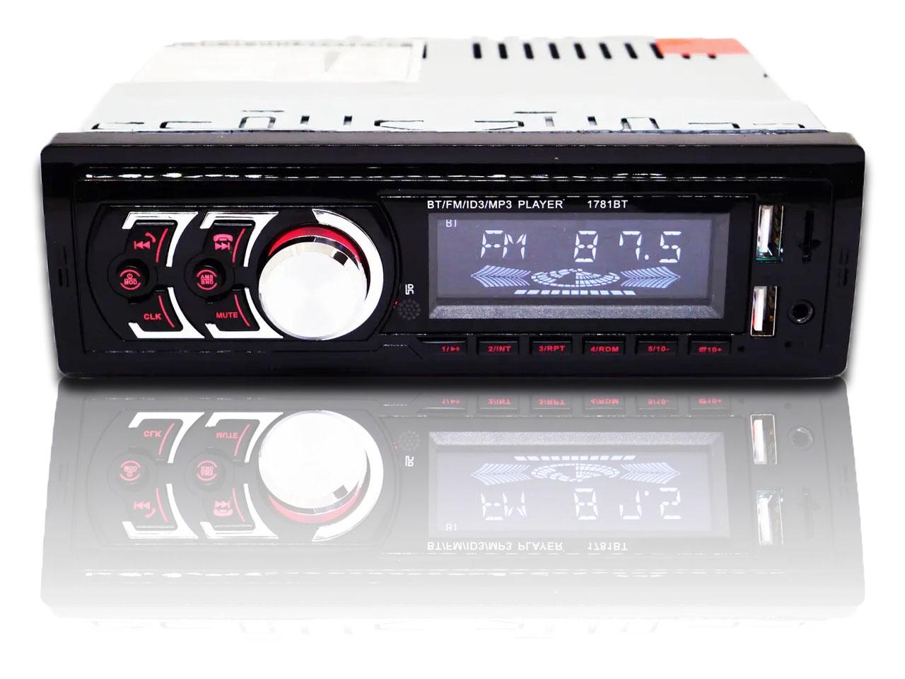 Автомагнитола USB/Bluetooth RGB SD/AUX/FM пульт 1781ВТ 4x50W