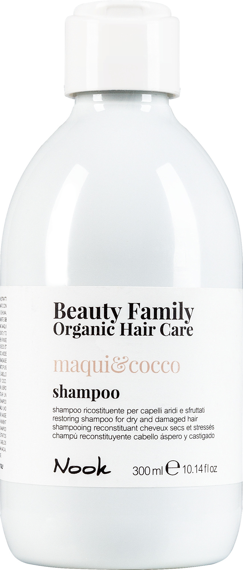 Шампунь Nook Cosmetics BEAUTY FAMILY ORGANIC відновлювальний для сухого та пошкодженого волосся 300 мл (5646)