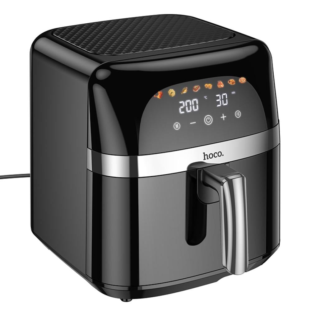 Аэрогриль/электрическая/воздушная/фритюрница HOCO Air fryer with touch screen 1700W 8 л Черный (HE20)