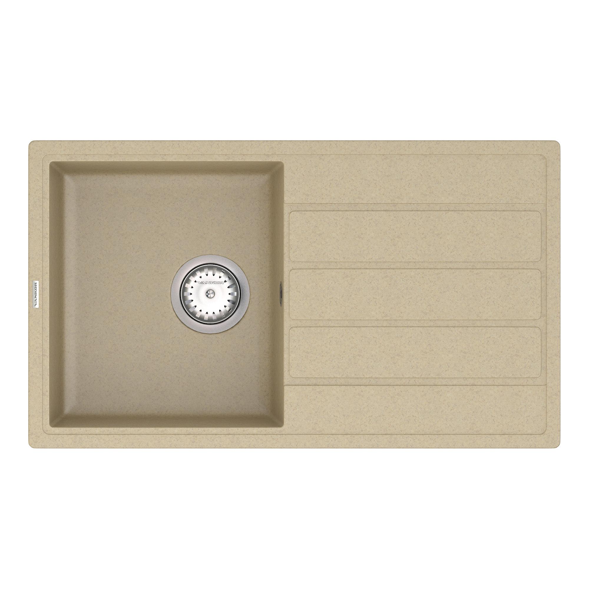 Мойка для кухни Vankor Easy EMP 02.76 + сифон Vankor Safari (74824)