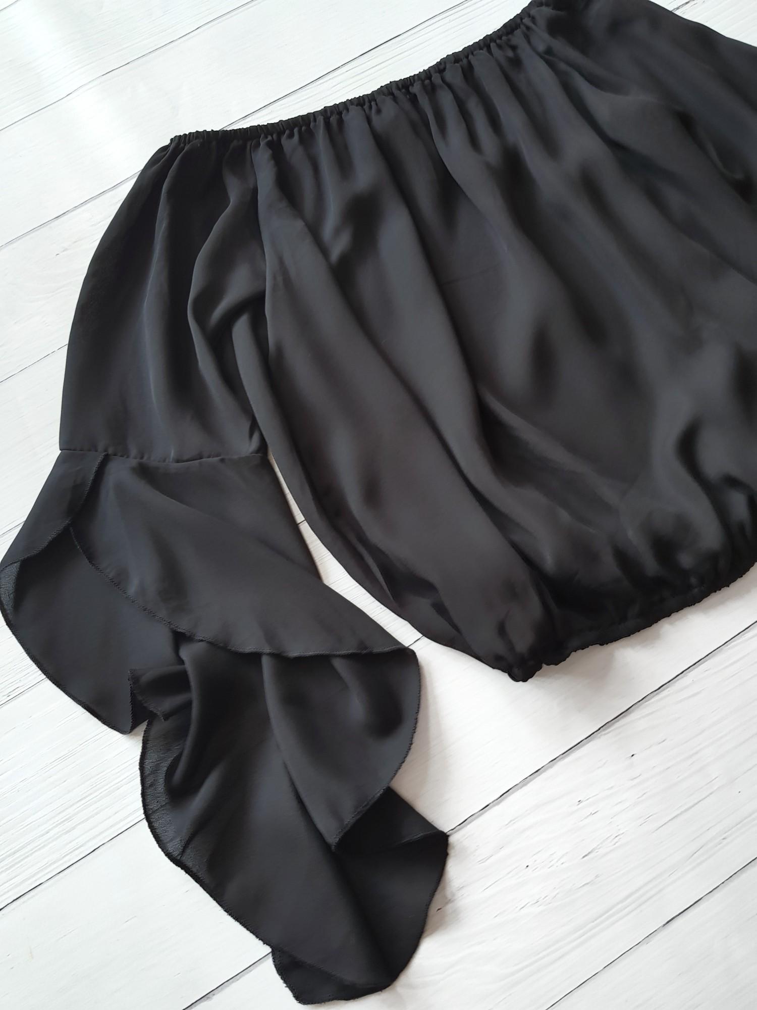 Блуза Boohoo с фигурными рукавами XL Черный (10410/48) - фото 9