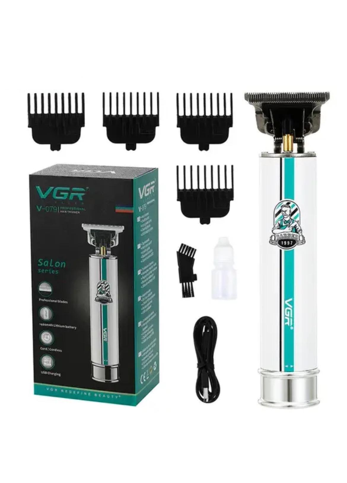 Машинка професійна VGR V-079 для стрижки волосся та особистої гігієни Білий (VGR079)