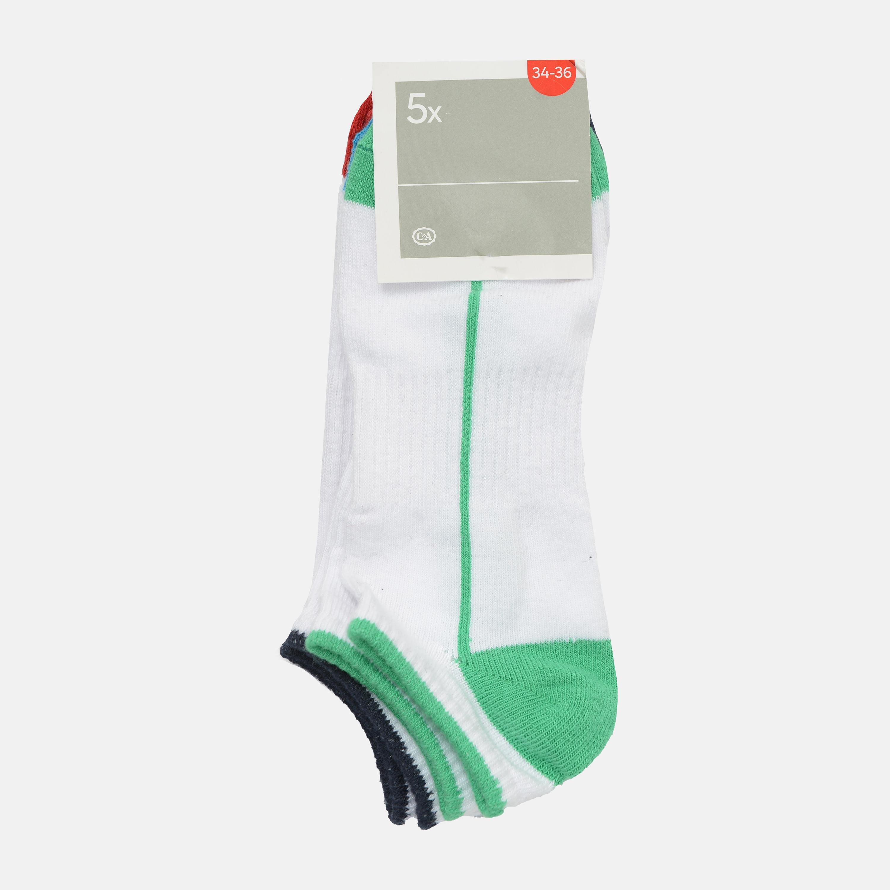 Шкарпетки C&A р. 34-36 5 пар Білий (4186379840525)