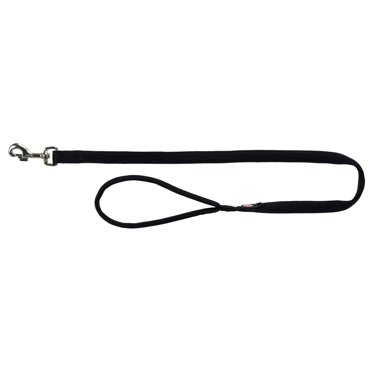 Поводок Trixie нейлоновый Comfort Soft M-L 1 м 20 мм Черный