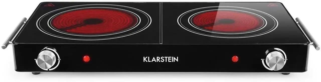 Настольная плита индукционная KLARSTEIN VariCook Duo 2 инфракрасные конфорки 3000 Вт (10032125)