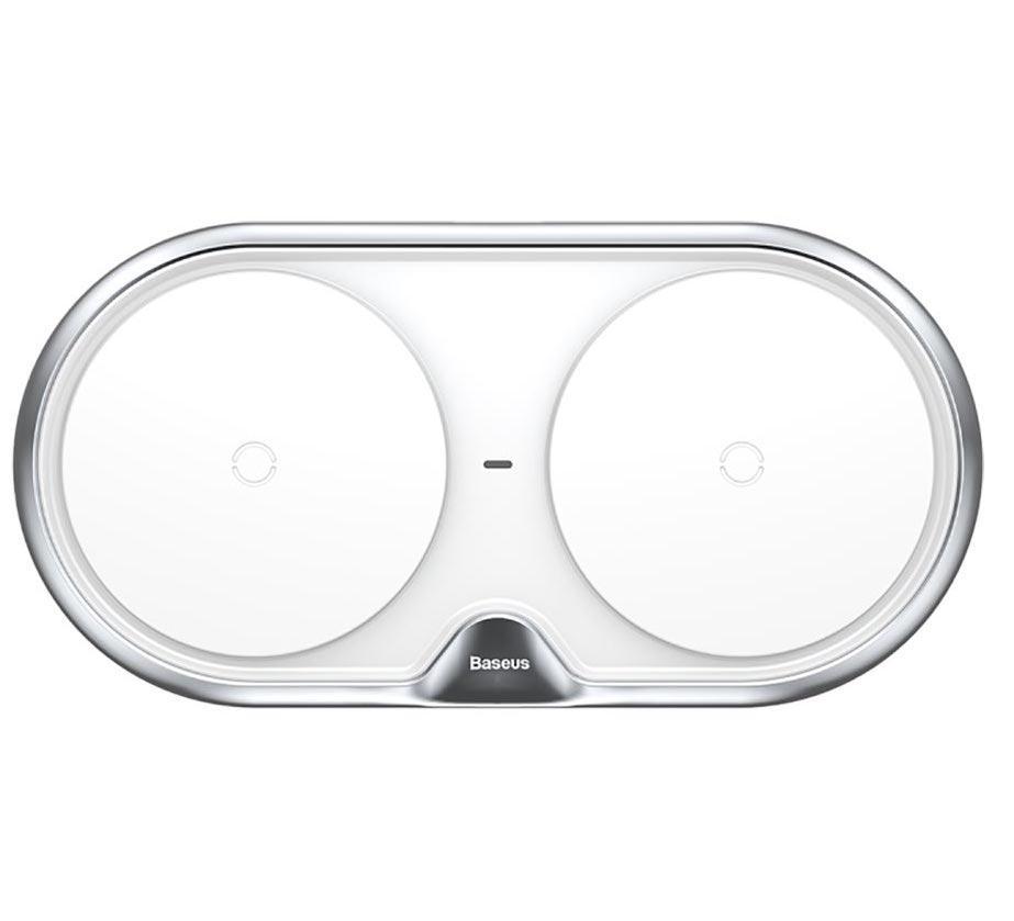 Беспроводная зарядка Baseus Dual Series Wireless Charger, White