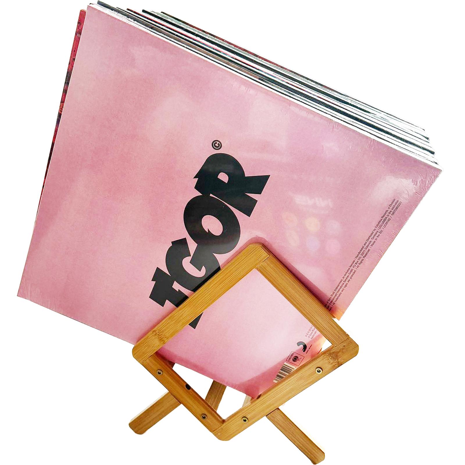 Підставка органайзер для зберігання вінілових платівок та книг 24,5х21х40 см місткість 70+ платівок Light wood (23136290) - фото 7 Підставка органайзер для зберігання вінілових платівок та книг 24,5х21х40 см місткість 70+ платівок Light wood (23136290) - фото 7