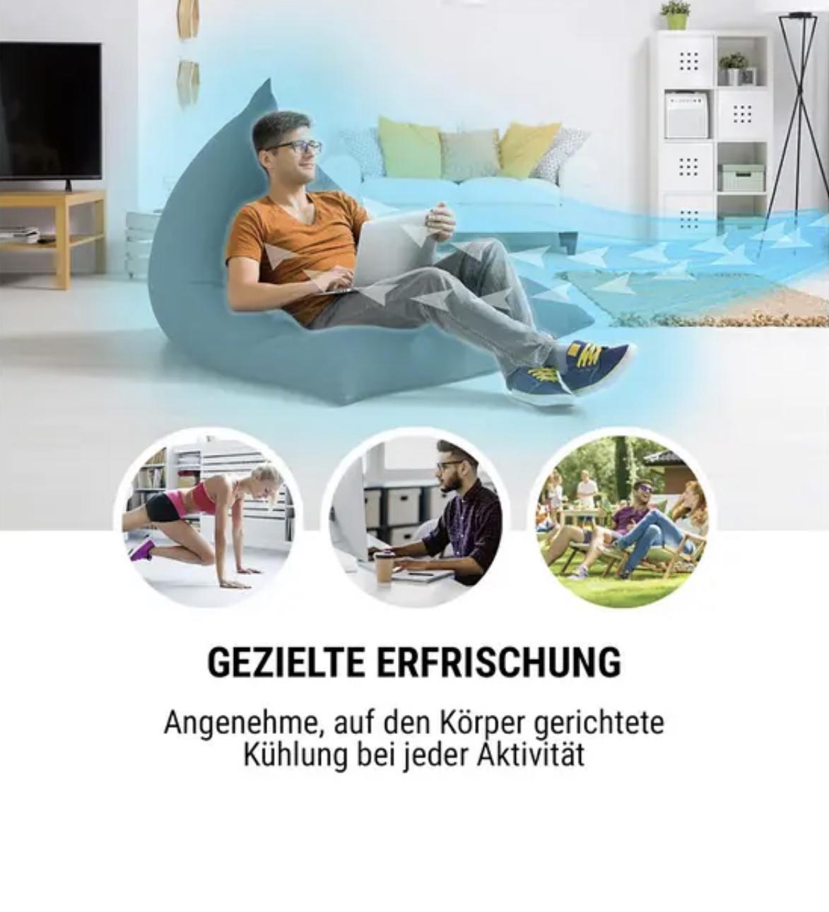 Вентилятор-охолоджувач OneConcept Coolster 4в1 4 л (10032346) - фото 3