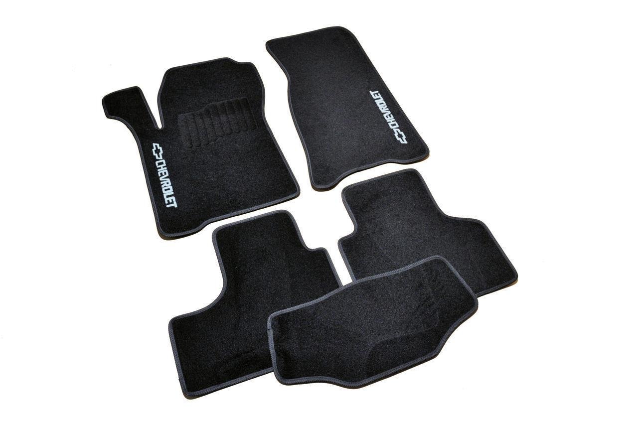 Килимки в салон ворсові для Chevrolet Niva 2002 - 5 шт. Чорний (1398313075)
