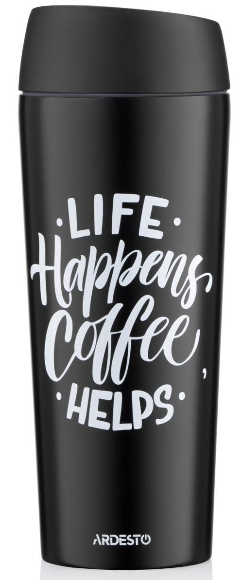 Термочашка Ardesto Coffee Time 450 мл Black (AR2645BC)