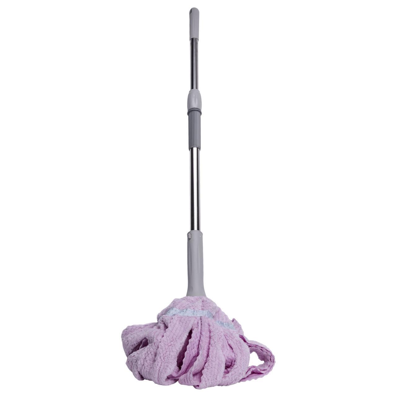 Швабра телескопическая для мытья полас самоотжимом Фиолетовый