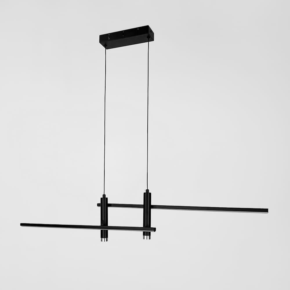 Люстра удлиненная в геометрическом корпусе 100 см Черный (K29-1000 BK) Люстра удлиненная в геометрическом корпусе 100 см Черный (K29-1000 BK)