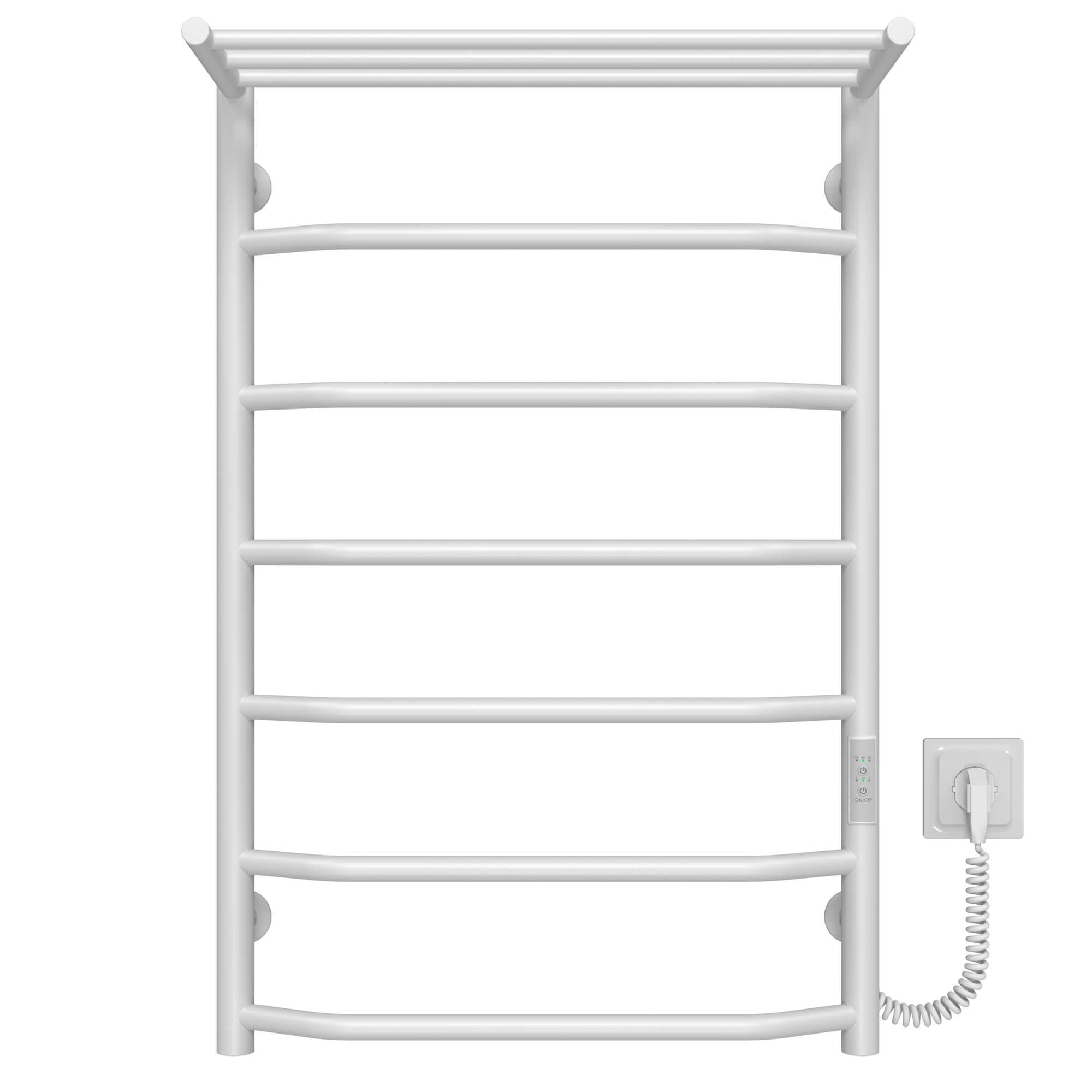 Полотенцесушитель электрический Deffi Трапеция П7 WD03 правое подключение нержавеющая сталь 500x800 мм Белый (C.TP.80.50.7.EWR3)