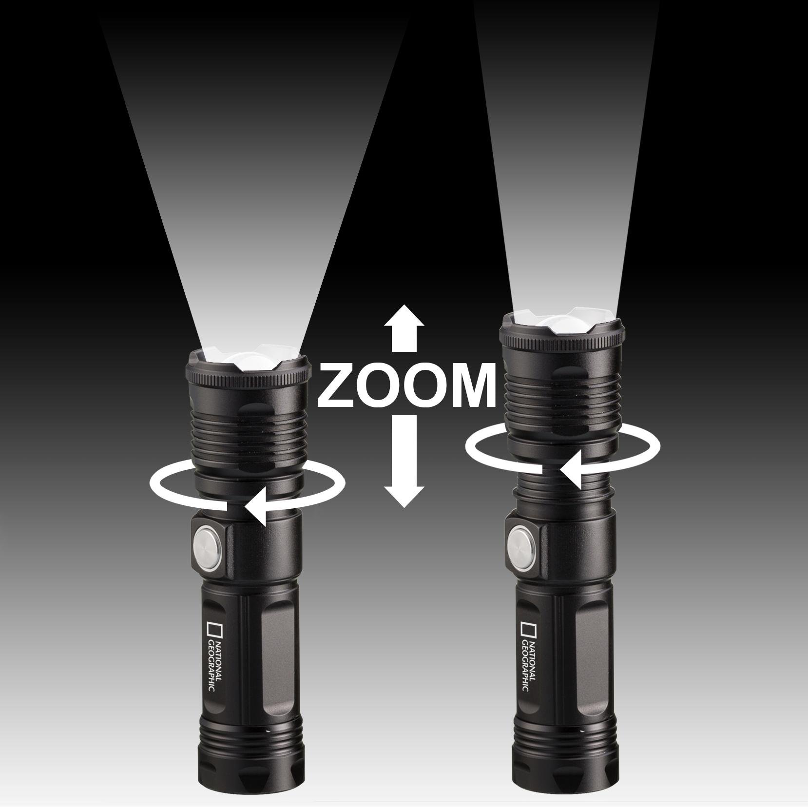 Фонарь National Geographic Iluminos LED Zoom Flashlight 1000 Lm (9082400) - фото 4