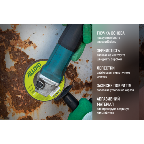 Круг лепестковый торцевой Alloid циркониевый 125 мм P36 T27 (00000061429) - фото 4