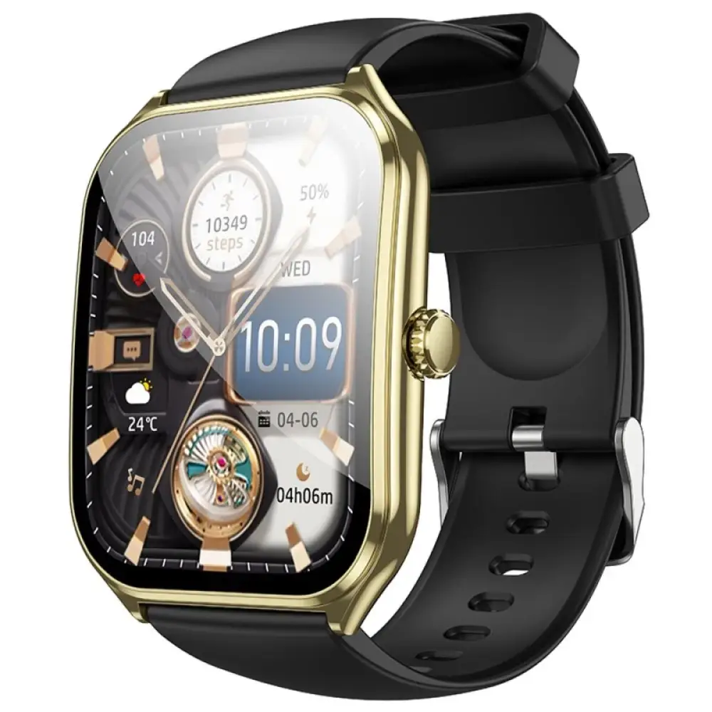Смарт-часы Hoco Y28 Amoled Smart Sports Watch call version Gold