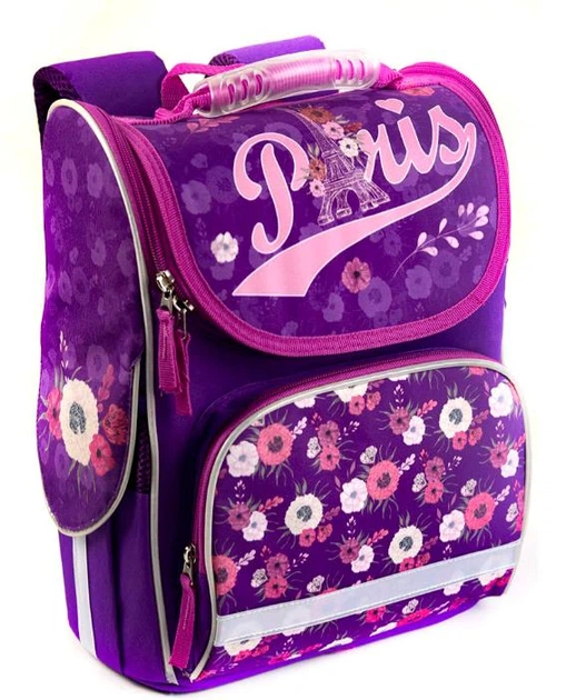 Рюкзак школьный ортопедический Париж 4963 со светоотражающими элементами