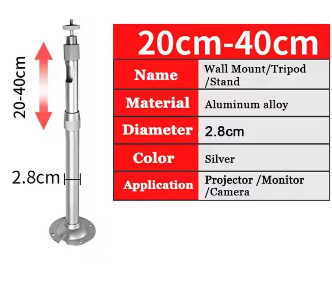 Кріплення для проектора універсальне телескопічне металеве до 3 кг 20-40 см - фото 3