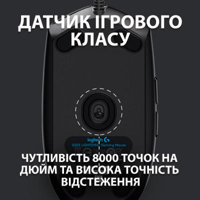 Комп'ютерна мишка Logitech G102 Lightsync Black (910-005823) - фото 5