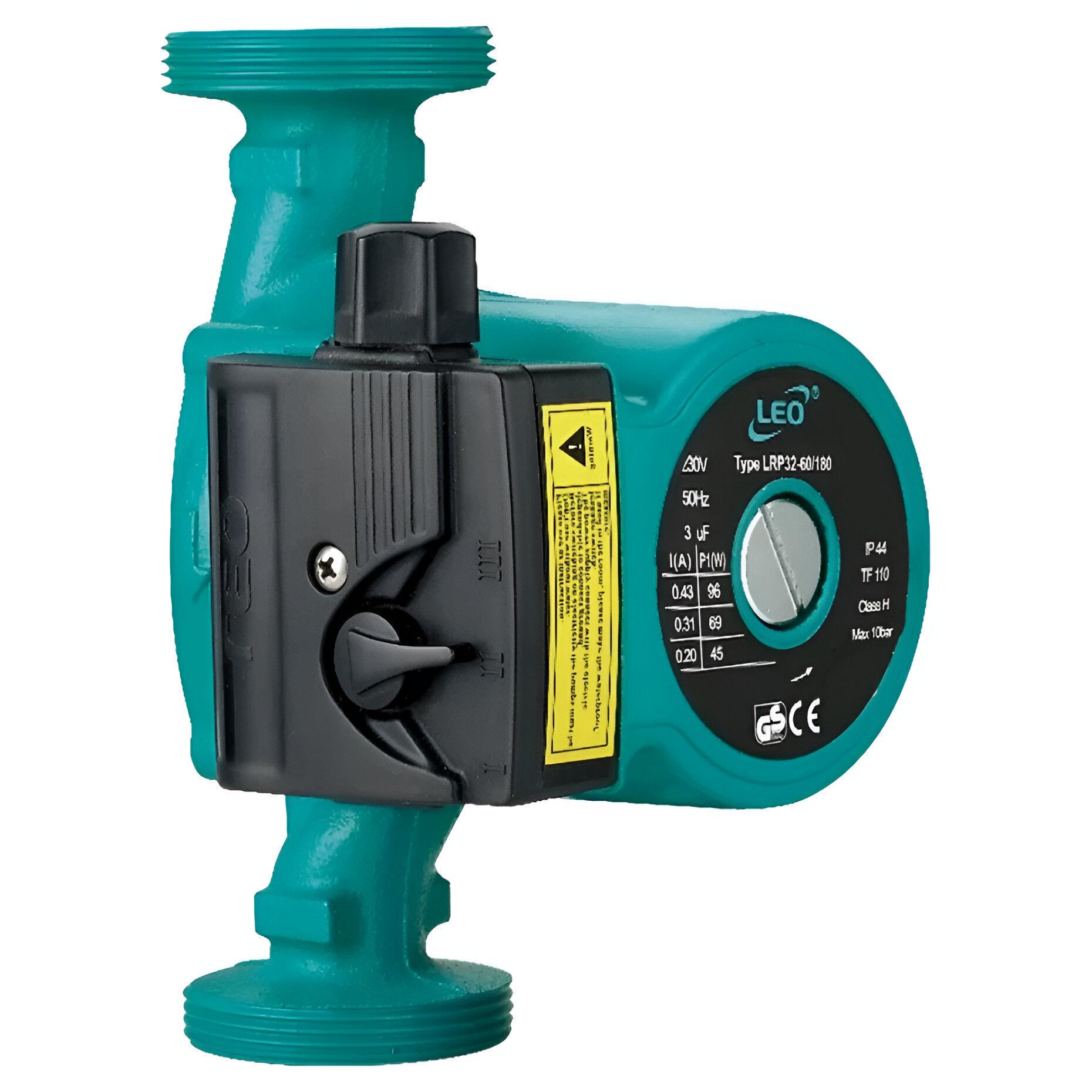 Насос циркуляційний LEO LRP25-6 96 Вт H 6 м Q 58 л/хв механічний (774433)