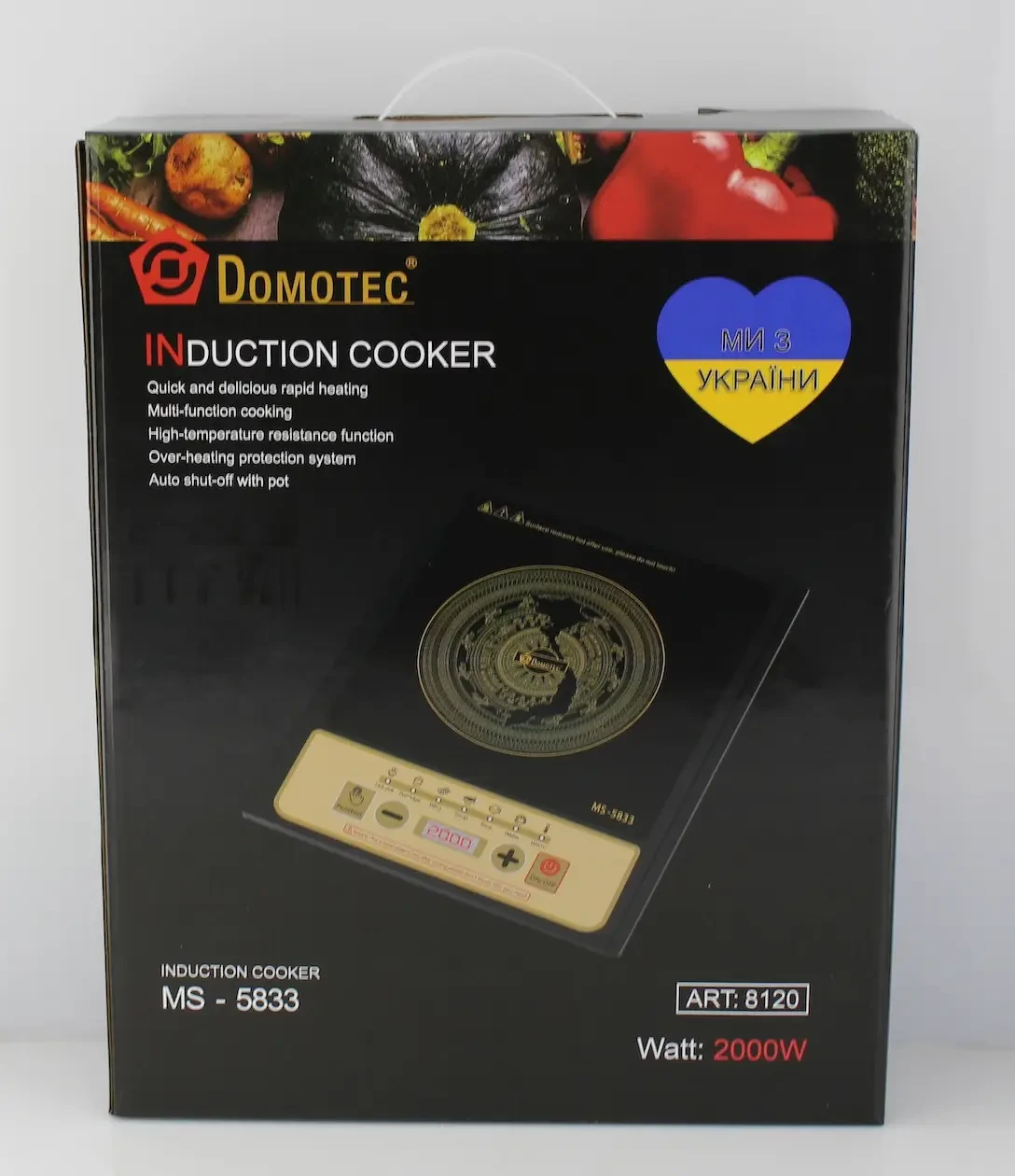 Плита индукционная Domotec MS-5833 2000 Вт (4659) - фото 4