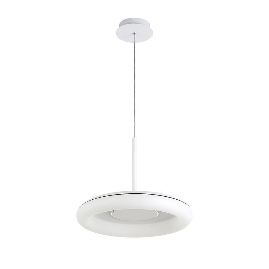 Люстра подвесная светодиодная Levistella 797MD6006 400 WH Лофт с круглым плафоном Белый (2691309169)