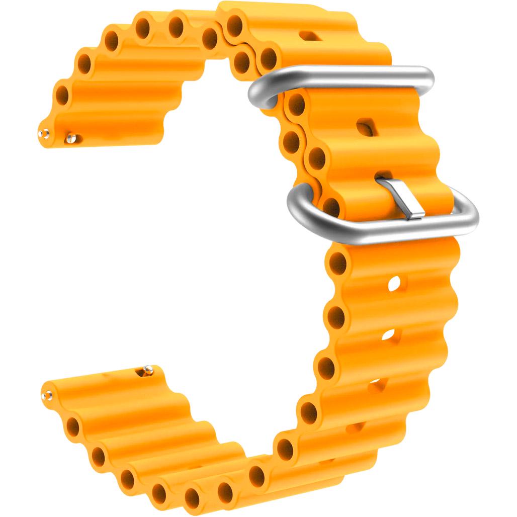 Ремінець універсальний для смарт-годинників Ocean Band 22 мм Orange
