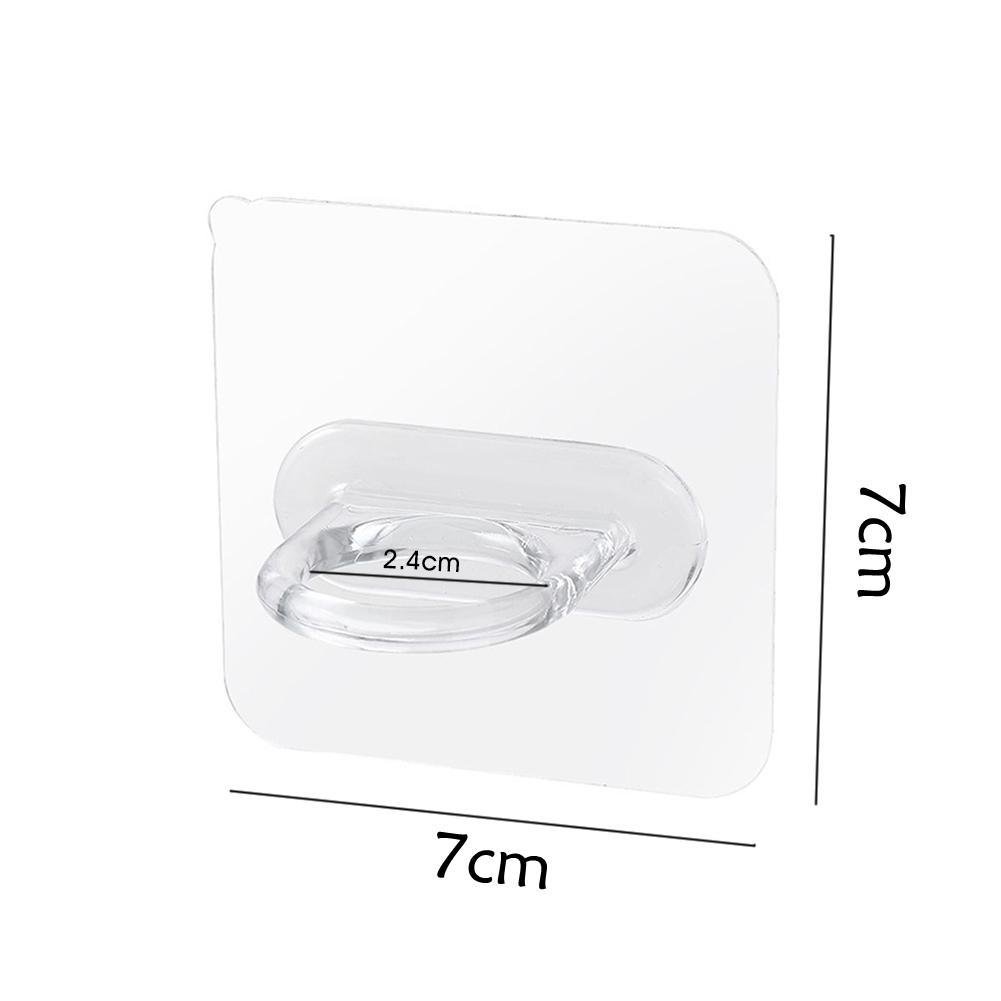 Держатель настенный круглый на самоклеящейся основе для ванной кухни без сверления стен 2 шт. - фото 6